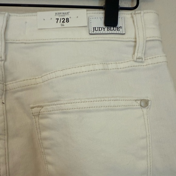 Judy Blue Don't Be Salty High Rise Wide Leg Cropped Jeans - Picture 6 of 8